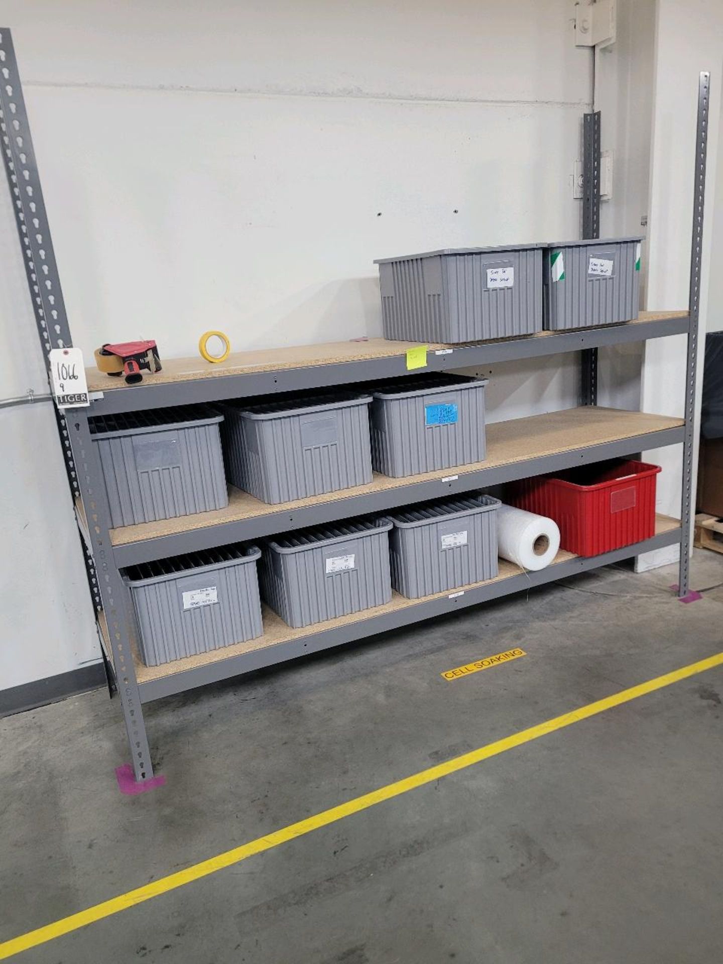 Uline Box Storage Racks Lot (4) Uline Adjustable Heavy Duty Storage Shelves, 96