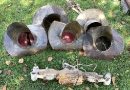 Five (5) Railroad Crossing Lights