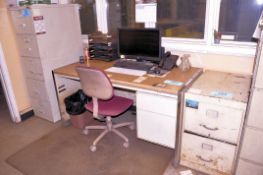 Lot - (2) 4-Drawer Letter Size File Cabinets, (2) 5-Drawer Legal Size File Cabinets, Etc.