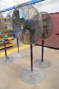 TPI 30" Pedestal Shop Fan with Air King 30" Pedestal Shop Fan