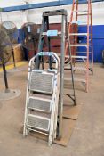 Werner 6' Fiberglass Step Ladder with (2) Gorilla 3' Utility Ladders