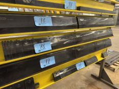 Wilson Tool No. 50227 Gooseneck Punches and Dies on (3) Shelves; 30 Tons/Ft. Max Load