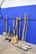 Lot - Cleanup Tools and Janitorial Supplies