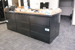 Lot - (6) 3-Drawer Lateral File Cabinets with Common Top in (1) Group