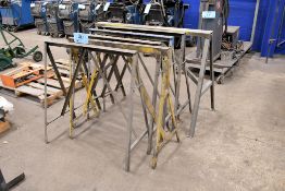 Lot - (5) 36" and (1) 52" Steel Work Horses in (1) Group