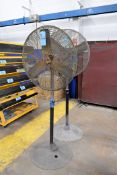 Lot - (2) 30" Pedestal Shop Fans