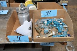 Lot - Paint Guns and Paint Canister in (2) Boxes