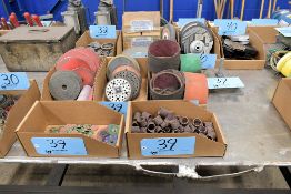 Lot - Sanding Rolls, Sanding Discs and Sanding Belts in (5) Boxes