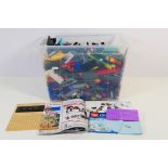 Lego - Other - A tub of loose Lego and some other brand bricks and pieces in various colours and