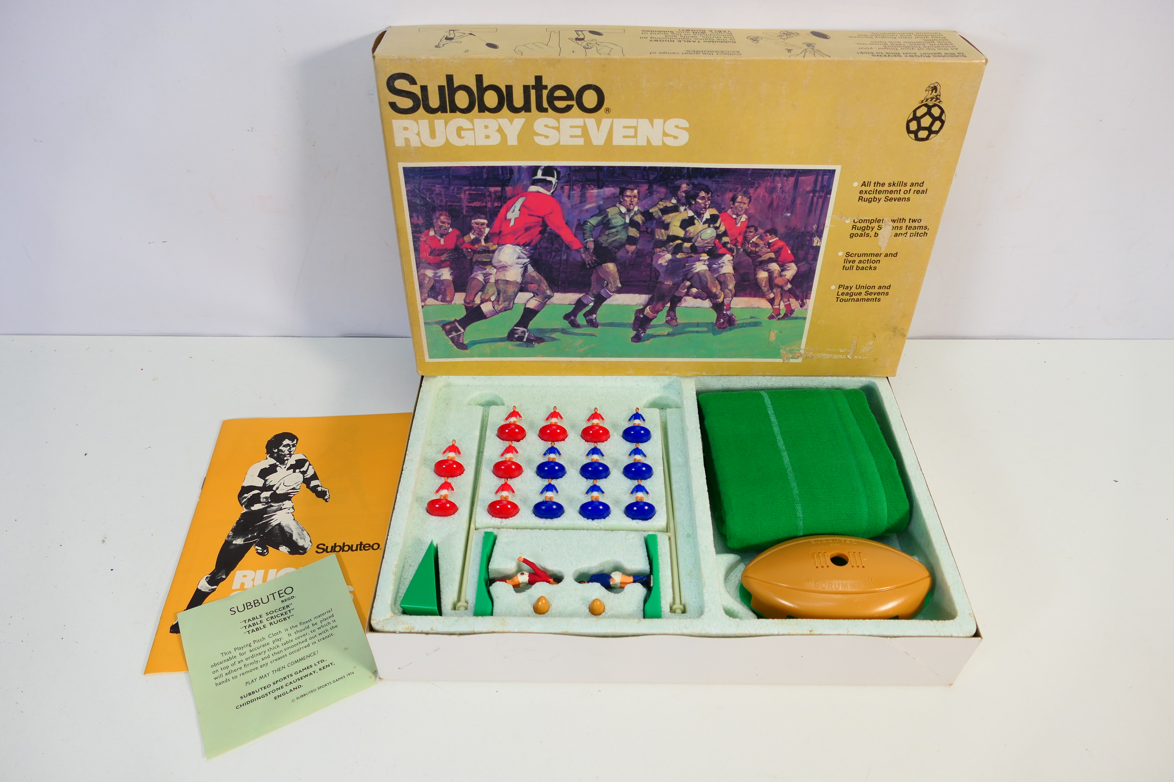 Subbuteo - A boxed vintage 1980-82 Subbuteo 'Rugby Sevens'. The set ...