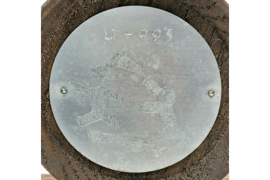 A WW2 German U-Boat 995 Memorial Piece Dated 9th December 1944 Bogenbucht. - Bild 2 aus 6