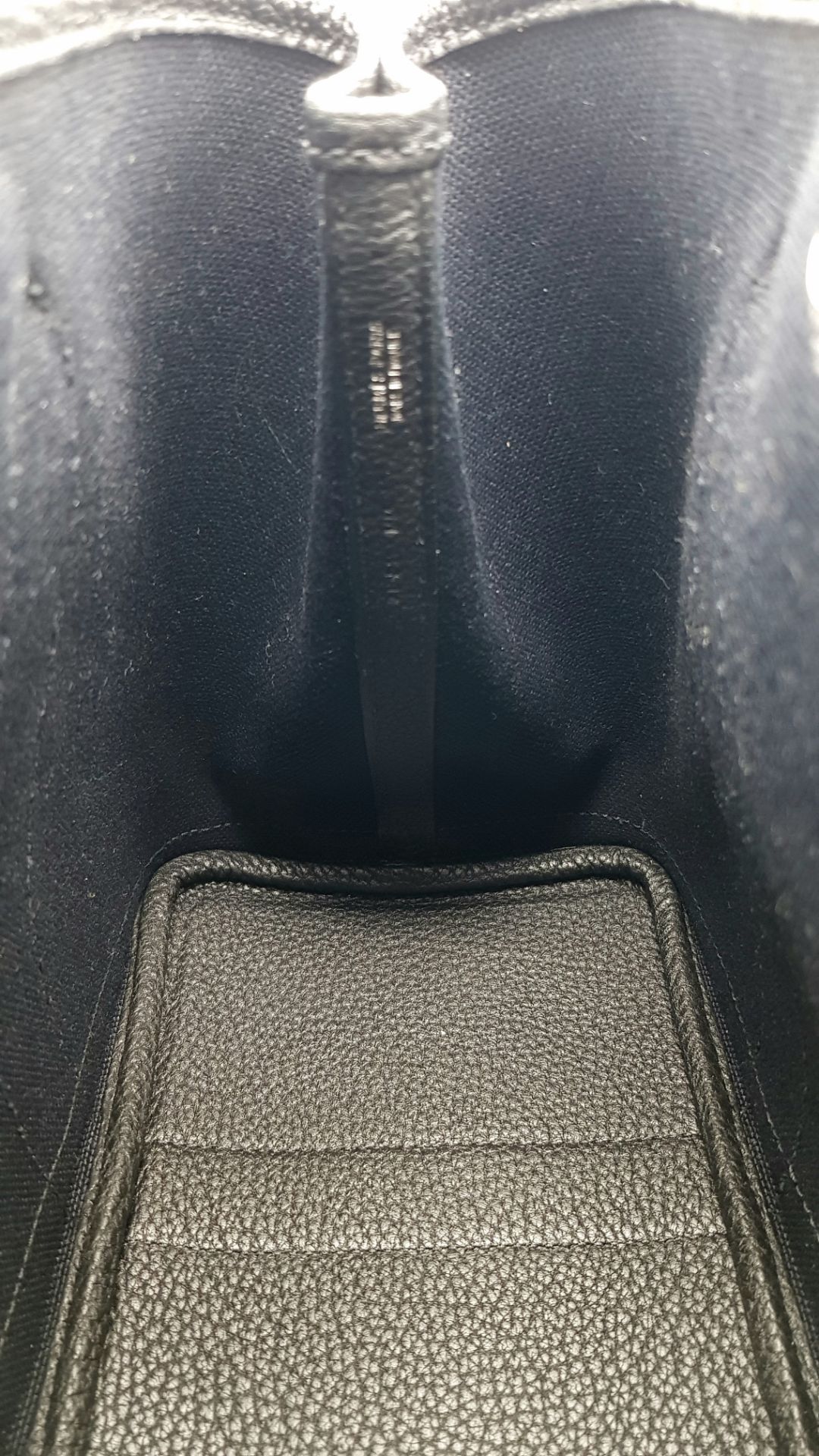 A Hermès Garden Party 30 Black Canvas and Leather Tote Bag. Black canvas exterior with black - Image 12 of 12