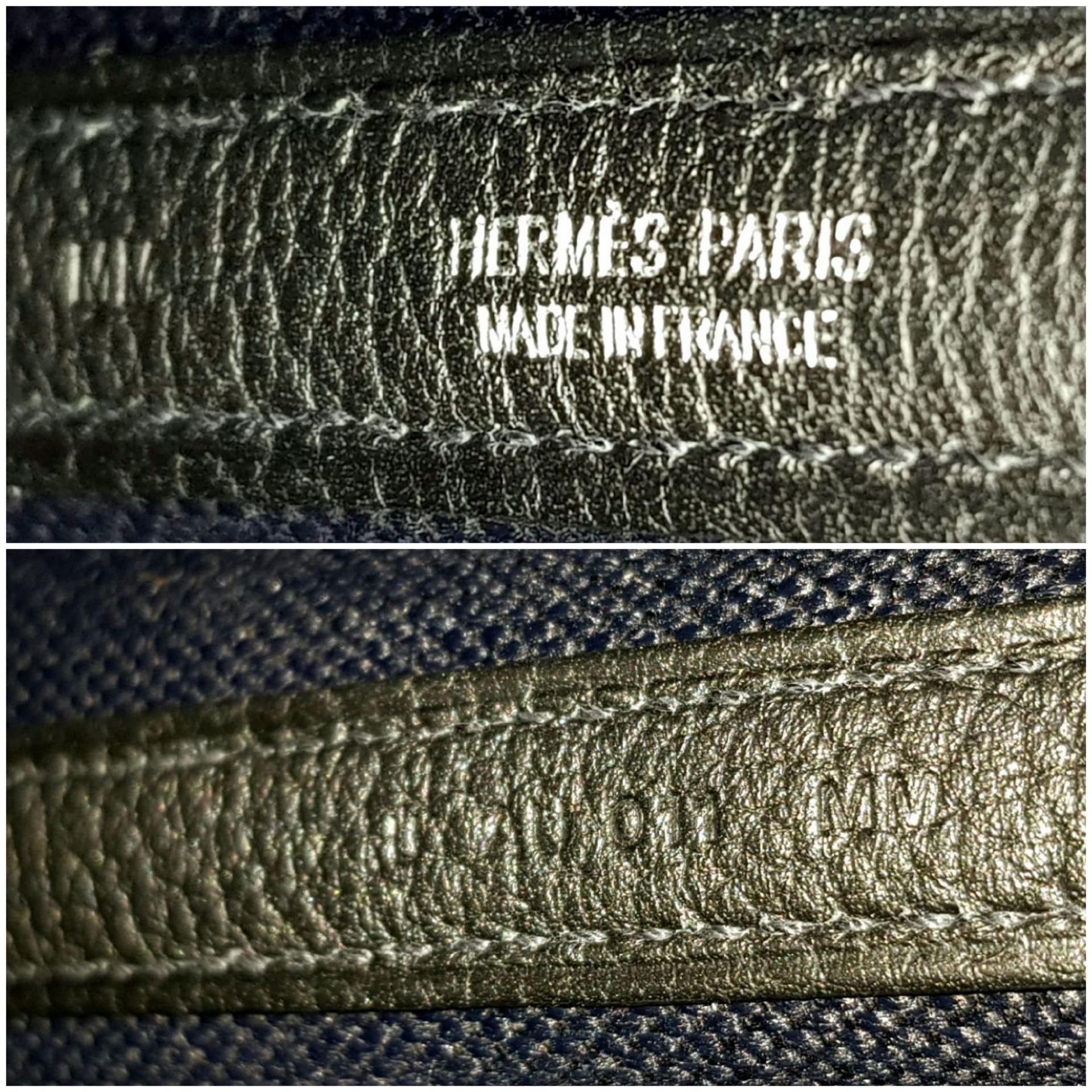 A Hermès Garden Party 30 Black Canvas and Leather Tote Bag. Black canvas exterior with black - Image 10 of 12