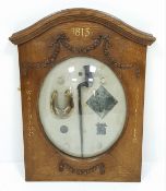 Framed Relics From The Battle of Waterloo 1815. Once displayed at the Royal Artillery Museum (