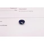 Natural Sapphire Oval Blue 8.76ct - GIA Certificated