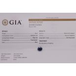 Natural Sapphire Oval Blue 5.14ct - GIA Certificated