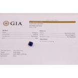 Natural Sapphire Octagonal Blue 6.55ct - GIA Certificated