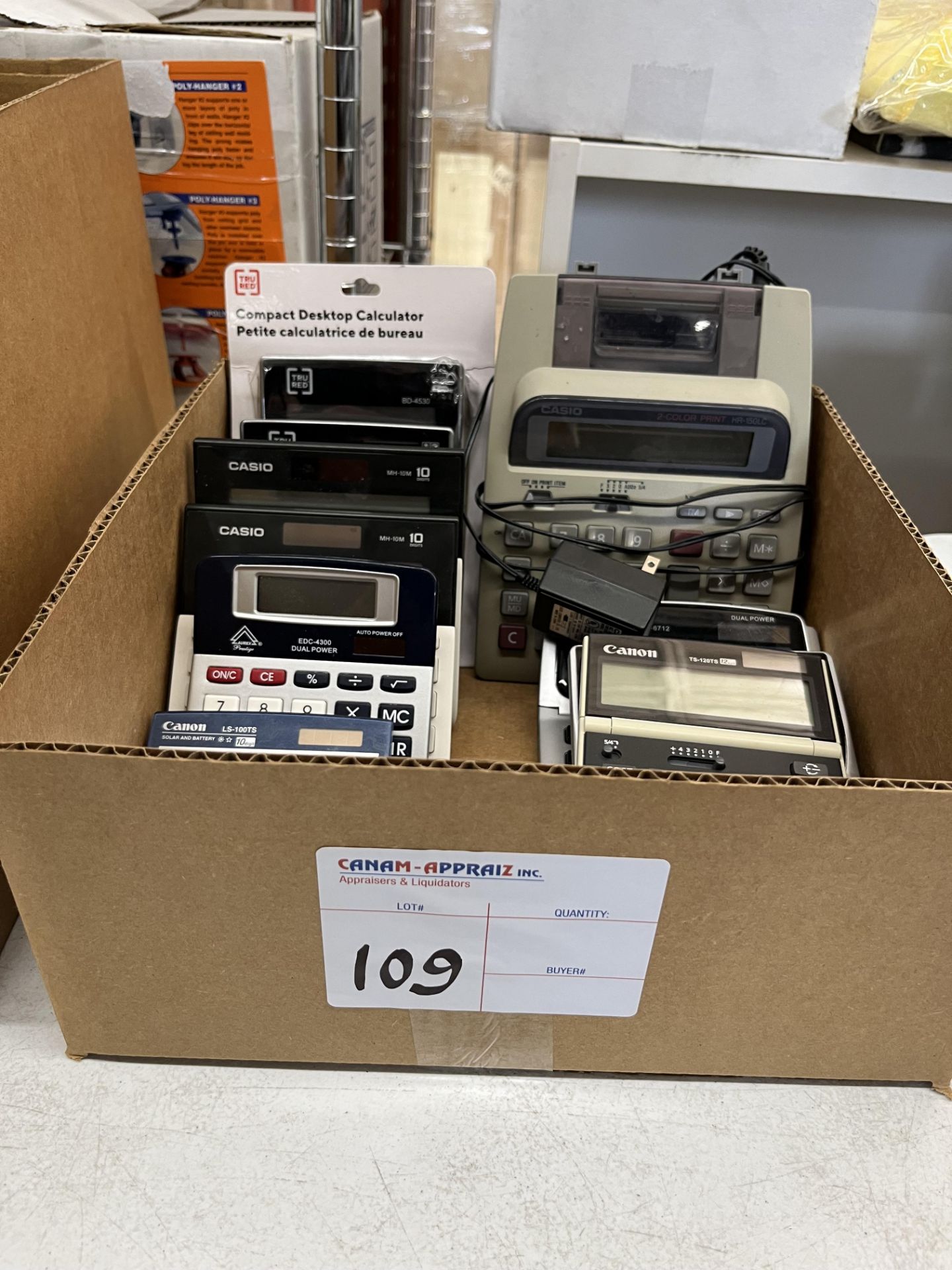 Box of Compact Calculators
