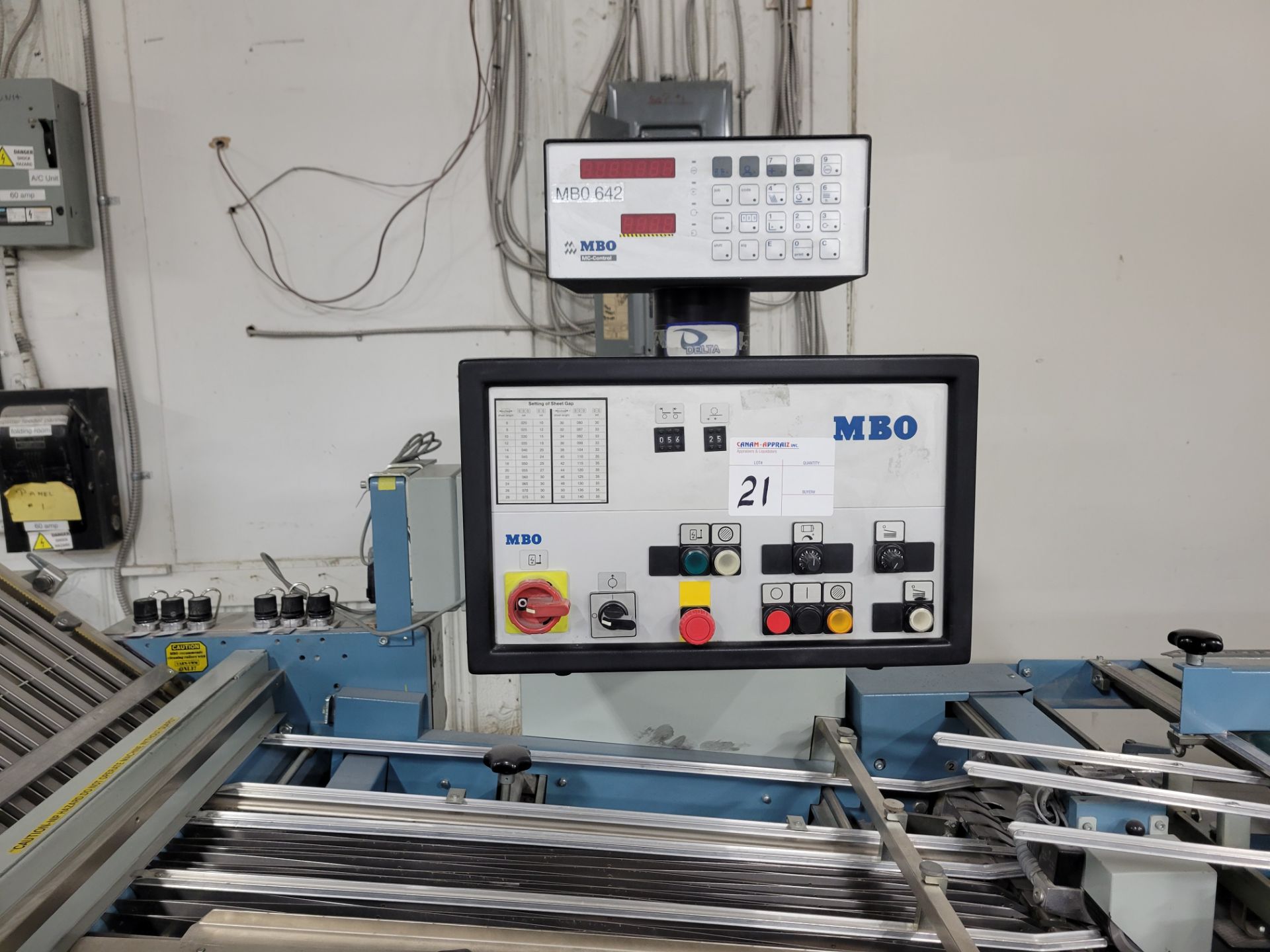 Mbo Panel MBO Paper Folding Machine with Control Panel and Delivery Section