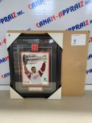 Igor Larionov Detriot Red Wings - Signed framed poster with pin