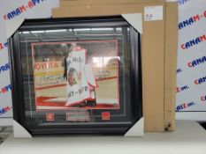 Bobby Hull / Tony Esposito Chicago Blackhawks - Signed Framed Poster with pins