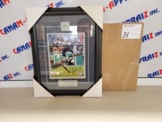 DK Metcalf Seattle Seahawks - Signed framed poster with pin - Beckett Autheticated sticker