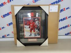 Vladimir Konstantinov Detroit Red Wings - Signed framed poster with pin