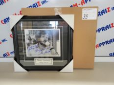 Denis Lemieux "Slap Shot" - Signed framed poster