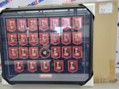 Montreal Canadians 25 Time Stanley Cup Champions - Framed poster with stamps