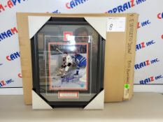 Phil Esposito Chicago Blackhawks - Signed framed poster with pin