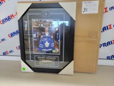 John Tavares Toronto Maple Leafs - Signed framed poster with pin - PHG sports certification of