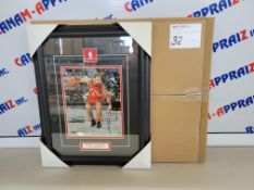 Cory Joseph Toronto Raptors - Signed framed poster - PHG sports certification of authenticity