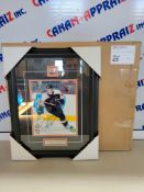 Jeremy Roenick Philedelphia Flyers - Signed framed poster with pin - PHG sports certification of