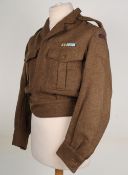 Royal Marines lieutenant’s Battle Dress Blouse with Parachute Qualification Wing