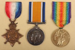 A nice Great War 1914 Star trio to the British Red Cross and Order of St. John