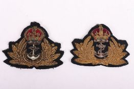 WW2 Royal Navy Officers Cap Badges