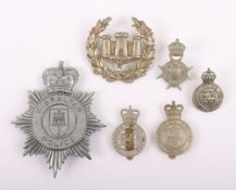 Gibraltar Police Helmet and Colonial Badges