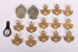 Small collection of Royal Air Force King’s Crown Warrant Officers cap badges 