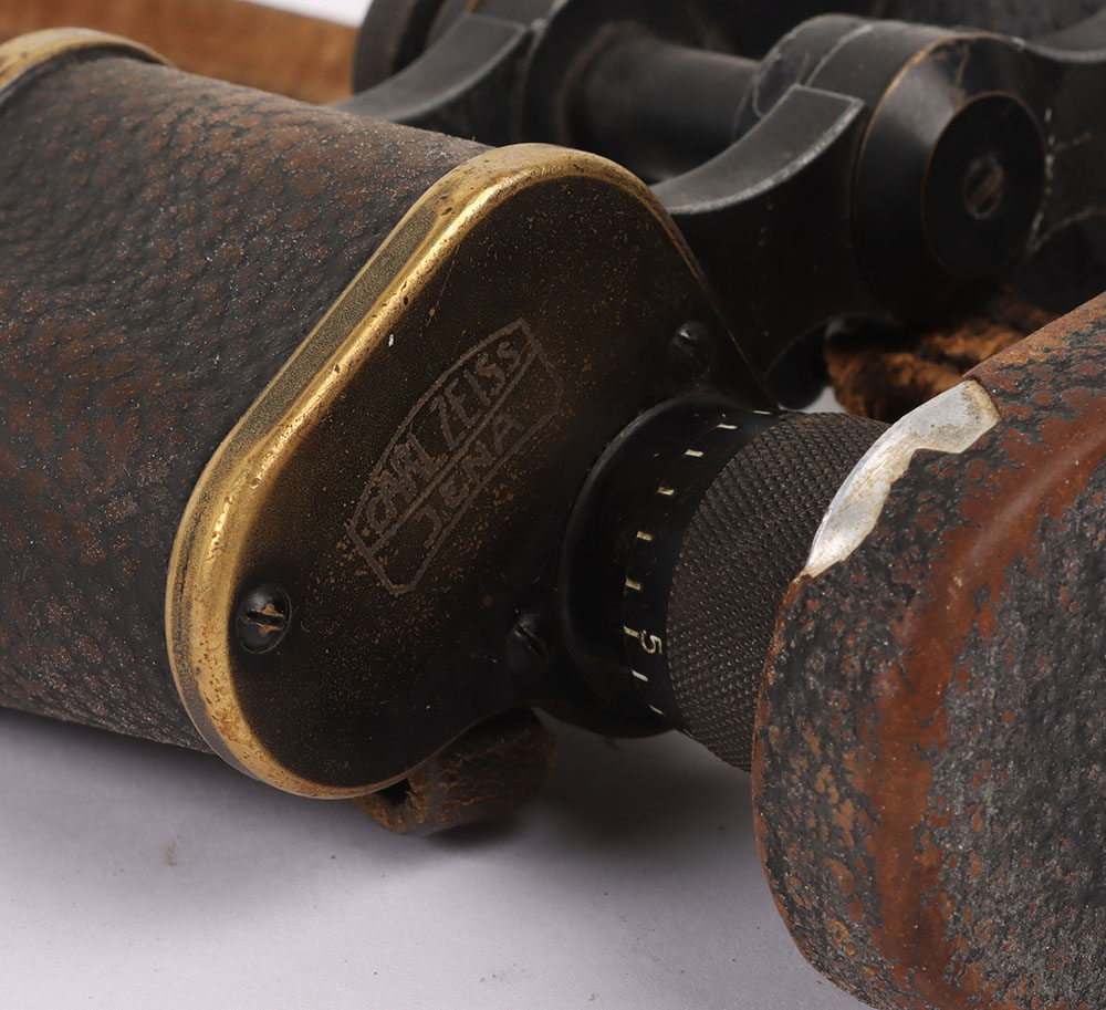 WW1 German Officers Carl Zeiss Binoculars in Leather case - Image 5 of 7