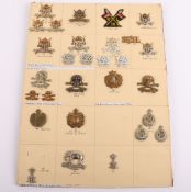 Collection of British Army Cavalry cap & collar badges
