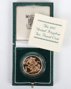 Royal Mint, Two Pound Gold Proof, 1983, double sovereign in box