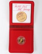 Half Sovereign, 1980, Gold Proof, in box