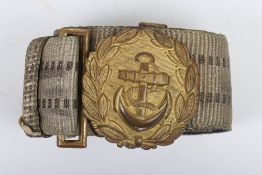 WW2 German Kriegsmarine (Navy) Officers Brocade Belt and Buckle Set