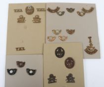 Selection of Badges to the King’s own Yorkshire Light Infantry & the York & Lancaster Regiments.