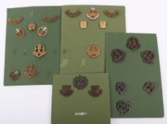 Selection of British Military Badges to the Middlesex & Essex Regiments