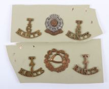 Grouping of Cap Badges & Shoulder Titles to the 6th & 7th Hampshire Territorial Battalions