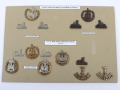 Good Selection of Cap, Collar Badges & Shoulder Titles to the Dorsetshire Regiment