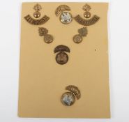 Selection of Cap, Collar & Shoulder Titles to The Inniskilling Fusiliers