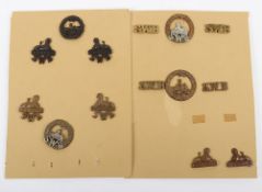 Selection of Badges to The South Wales Borderers