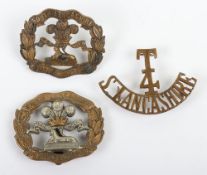 Cap Badges of the 4th Territorial Battalion (Warrington) the South Lancashire Regiment.